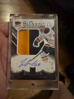 Hockey card autograph number