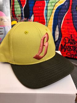 Billionaire Boys Club x Bally cap in yellow & green with embroidered 'B' logo