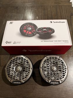 Rockford Fosgate M2-65B 6.5" Element Ready Color Optix Speakers