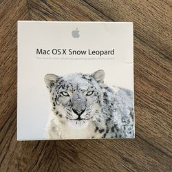 Apple Mac OS X 10.6.3 Snow Leopard Install DVD Disc with Manual & Decals