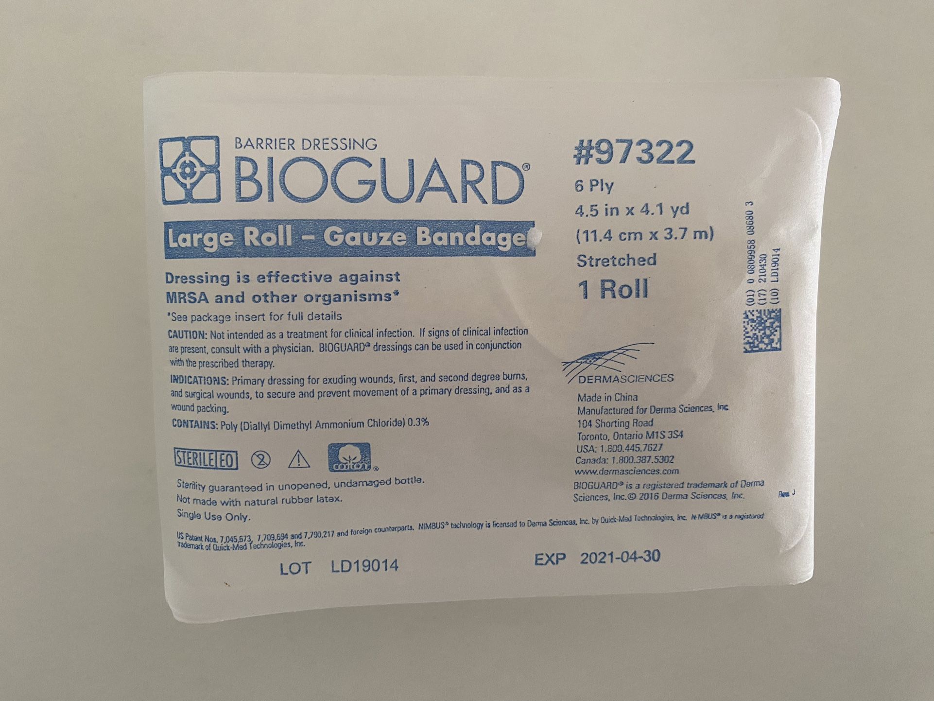 Lots Of Expired, Unopened, Sterile, Large Medical Gauze (6ply, 4.5” X 4.1 yard)