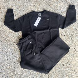 ALO CREW QUARTER ZIP HOODIE ZIP UP