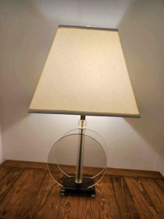 Vintage Lucite Lamp NO SHADE