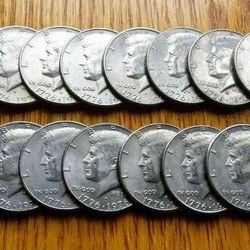 Roll of 20 Bicentennial 1776~1976 JFK Kennedy Half Dollar coins