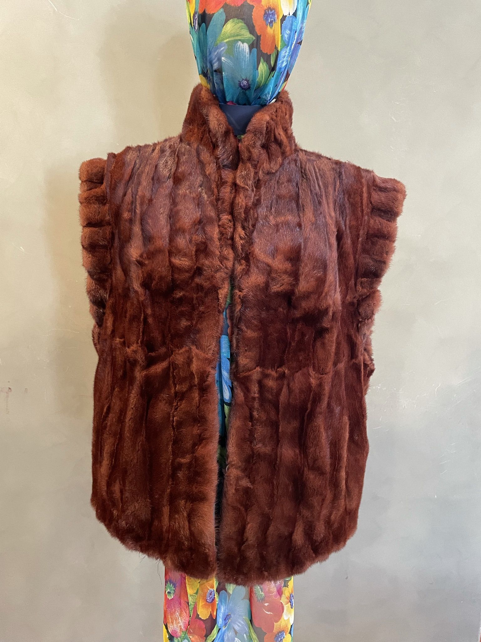 Real Fur Vest Size M/L