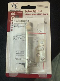 Solid brass surface bolt