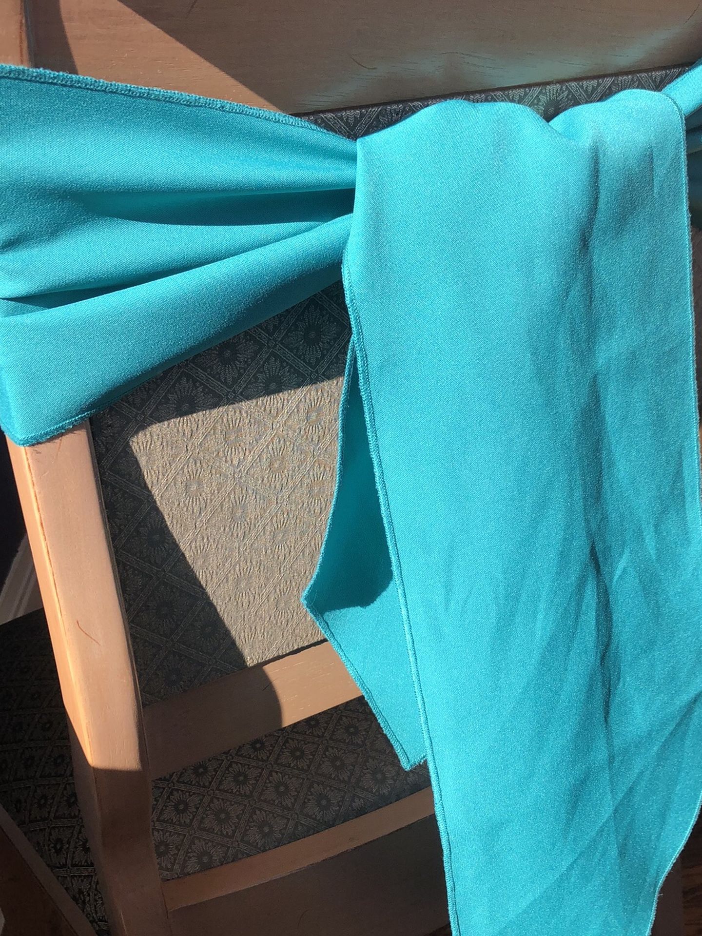 11 turquoise chair sashes