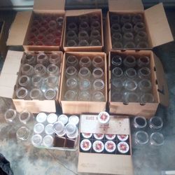Mason Jars And Jelly Jars