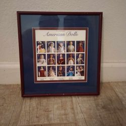 Framed Uncirculated 1990's USPS Doll Stamps