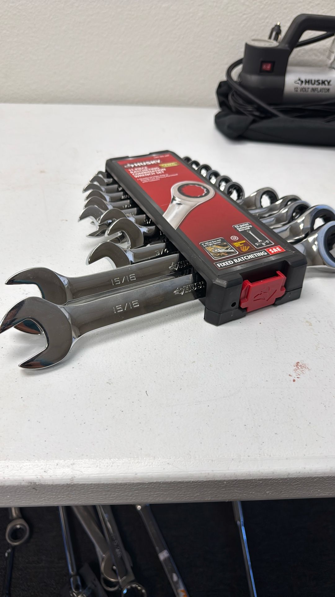 Husky Ratcheting SAE Combination Wrench Set (11-Piece)
