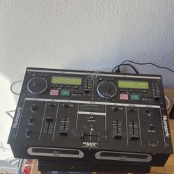 Numark CD Mix1 Professional Dual Mixing Console Station W/ Charger 