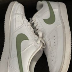 Nike Court Vision Low NN Sneakers Shoes White/Green FD0781-100