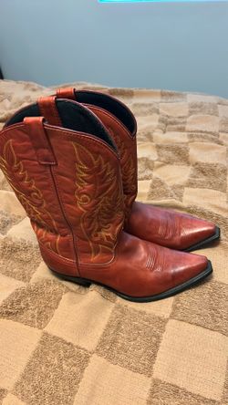 Red cowgirl boots