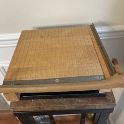 Inventory Wood Paper Cutter 10” Manual Trimmer