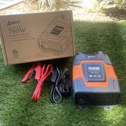 Ampeak 750W Power Inverter 3.1A Dual USB Ports 2 AC Outlets Car Inverter DC 12V to AC 110V