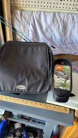 Phone holder storage bag and Fastrax bicycle storage case for motorcycle or bicycle