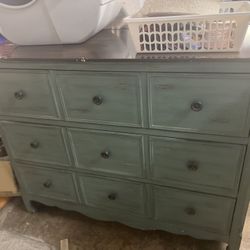 9 Drawer Antique Dresser