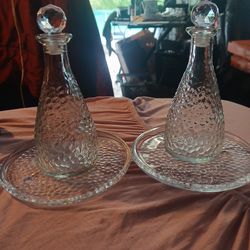 Vintage Hammered Glass