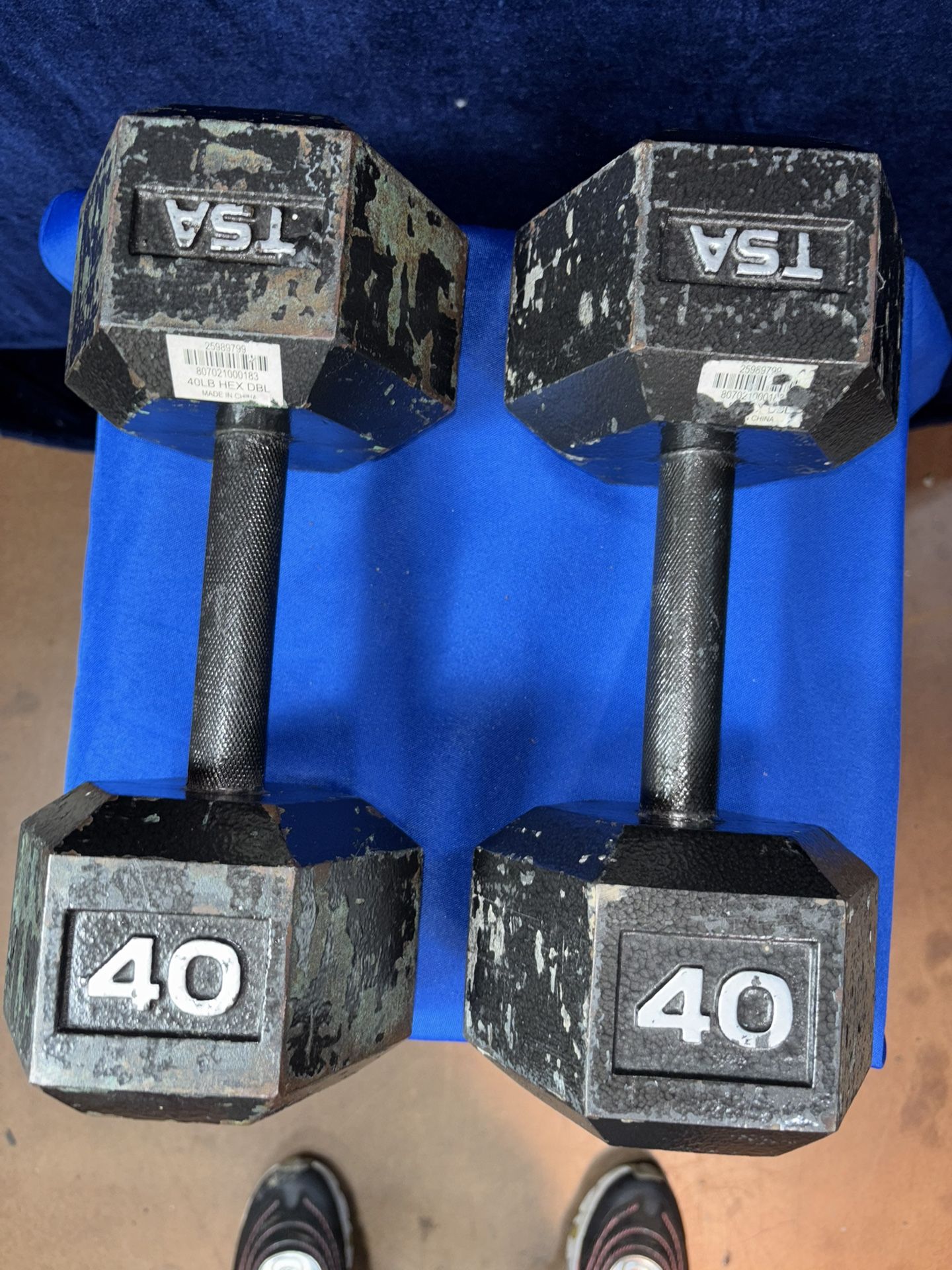 40 Lb Dumbbells - Pair