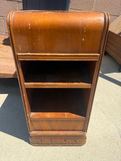 Solid wood end table