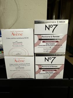 No. 7 and avene face and neck moisturizers $15 each! Retail over $40 each