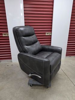 Modern Dark Grey Leather