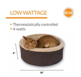 K&H Thermo-Kitty Heated Cat Bed – $50 OBO!