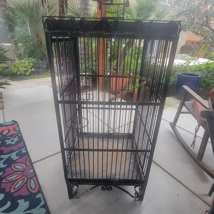 Wrought Iron Bird Cage