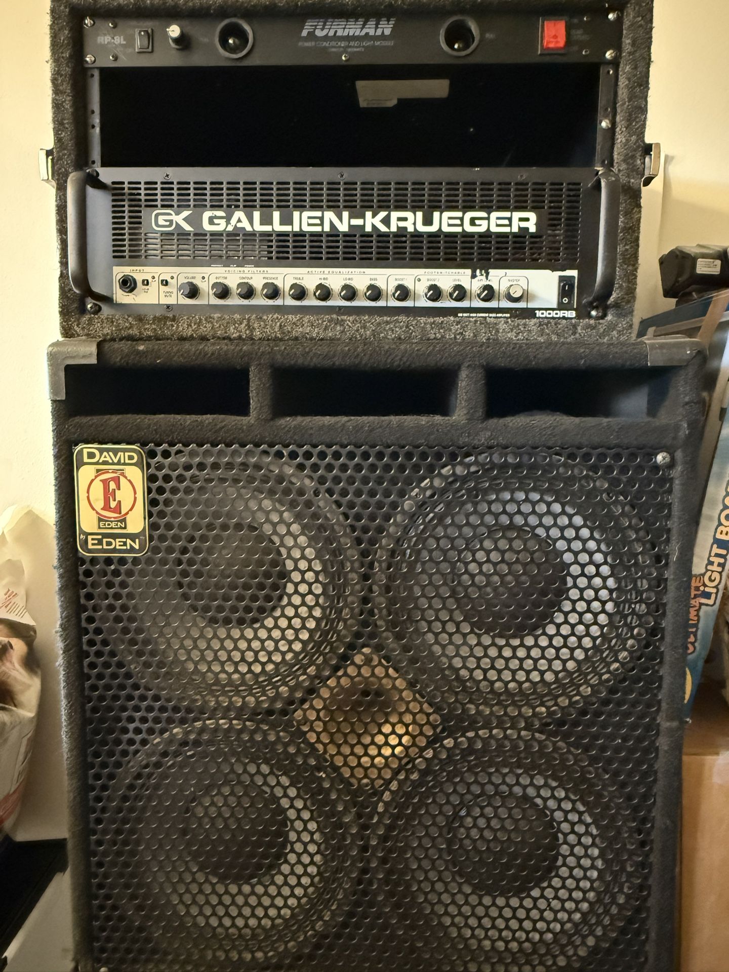 Gallien Krueger 1000RB Bass Amp & David Eden 4x10 700W Cabinet