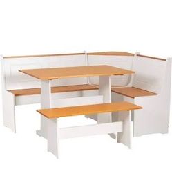 Nook table and bench set