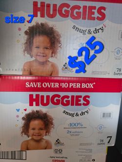 Huggies size 7 Read description!