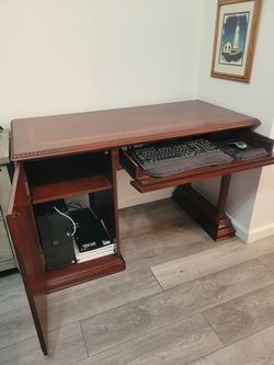 Solid Wood Computer Desk and Book Shelf Make a reasonable offer!
