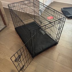 36” Dog Crate With Mat And Cover
