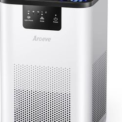 AROEVE Air Purifiers for Bedroom Air Purifier With Aromatherapy Function For Pet Smoke Pollen Dander Hair Smell 20dB Air Cleaner For Bedroom Office Li