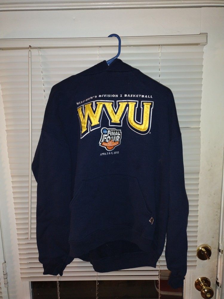 2010 Final Four Indianapolis West Virginia Men's Sweatshirt Hoodie Size XL In Good Condition