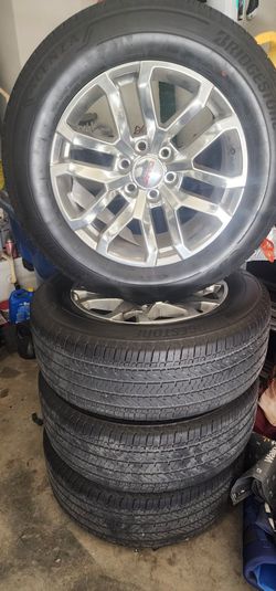 20" Gmc rims and tires 6 lug