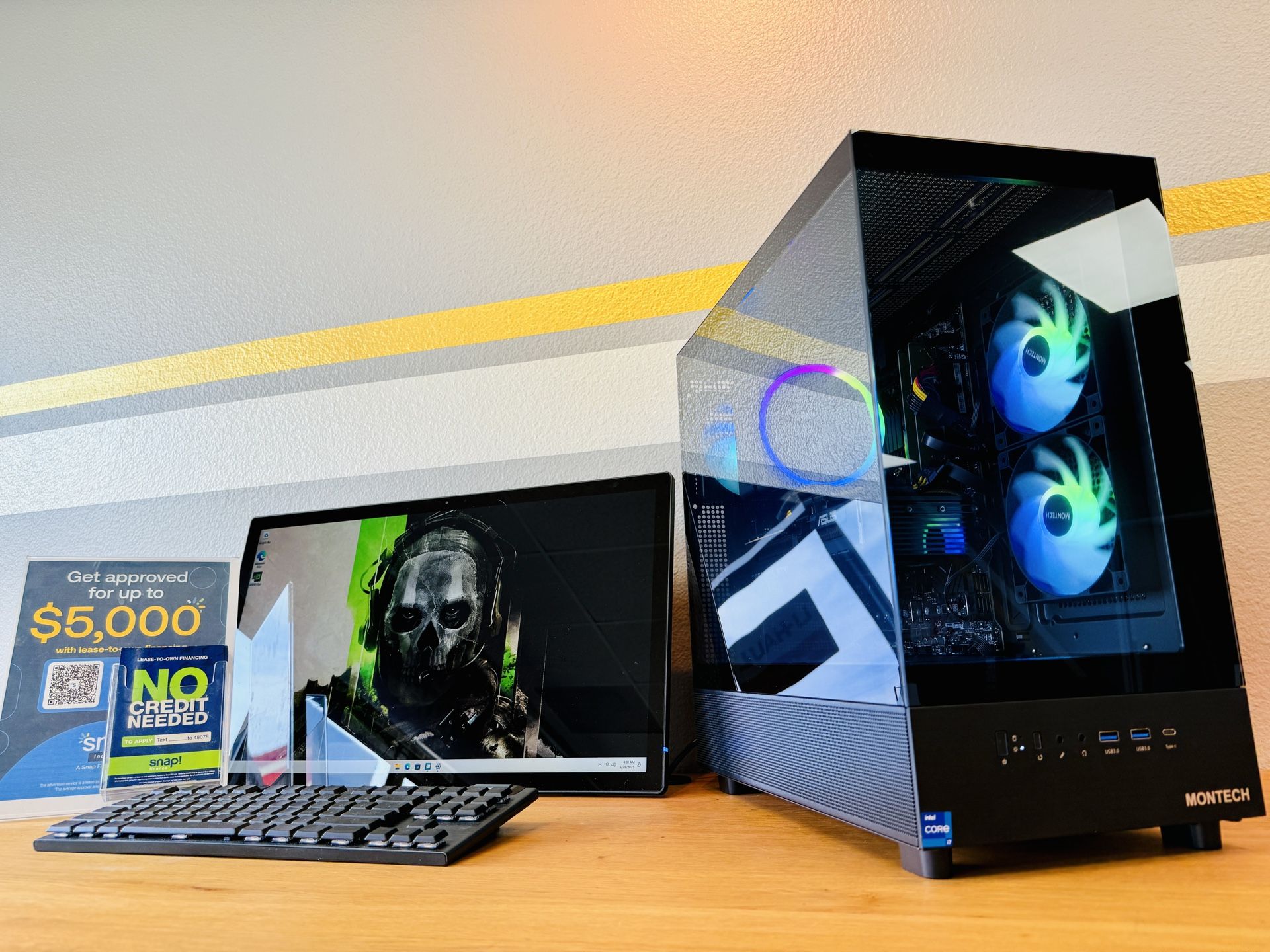 Gaming PC Custom Built by AREA-51✅🕹 Full RGB Set,Intel i7/16GB RAM/1TB🖥1 Yr Wrnty‼️ RTX 5060 GPU💥 $0 Down Finance Available