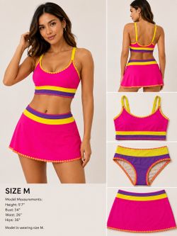 CUPSHE 3 Piece Bikini Set Size M – New With Package