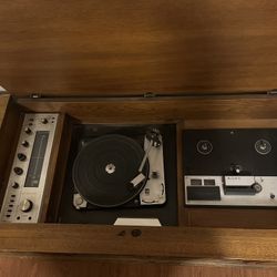 Consola Vintage Para Discos 💿 Y Radio 