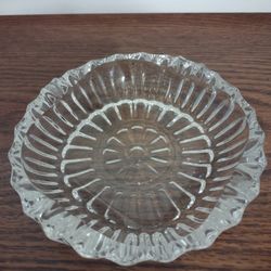 Vintage Pasari Indonesian Pressed Glass Ashtray 