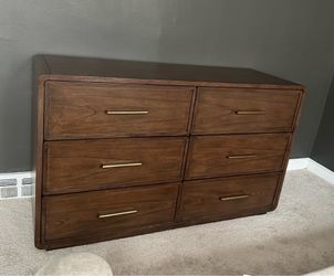 Brown Dresser and Nightstand