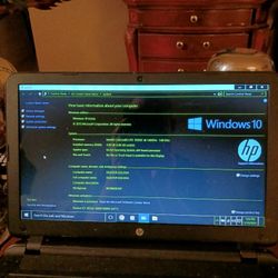 HP Laptop Running Windows 10 Home