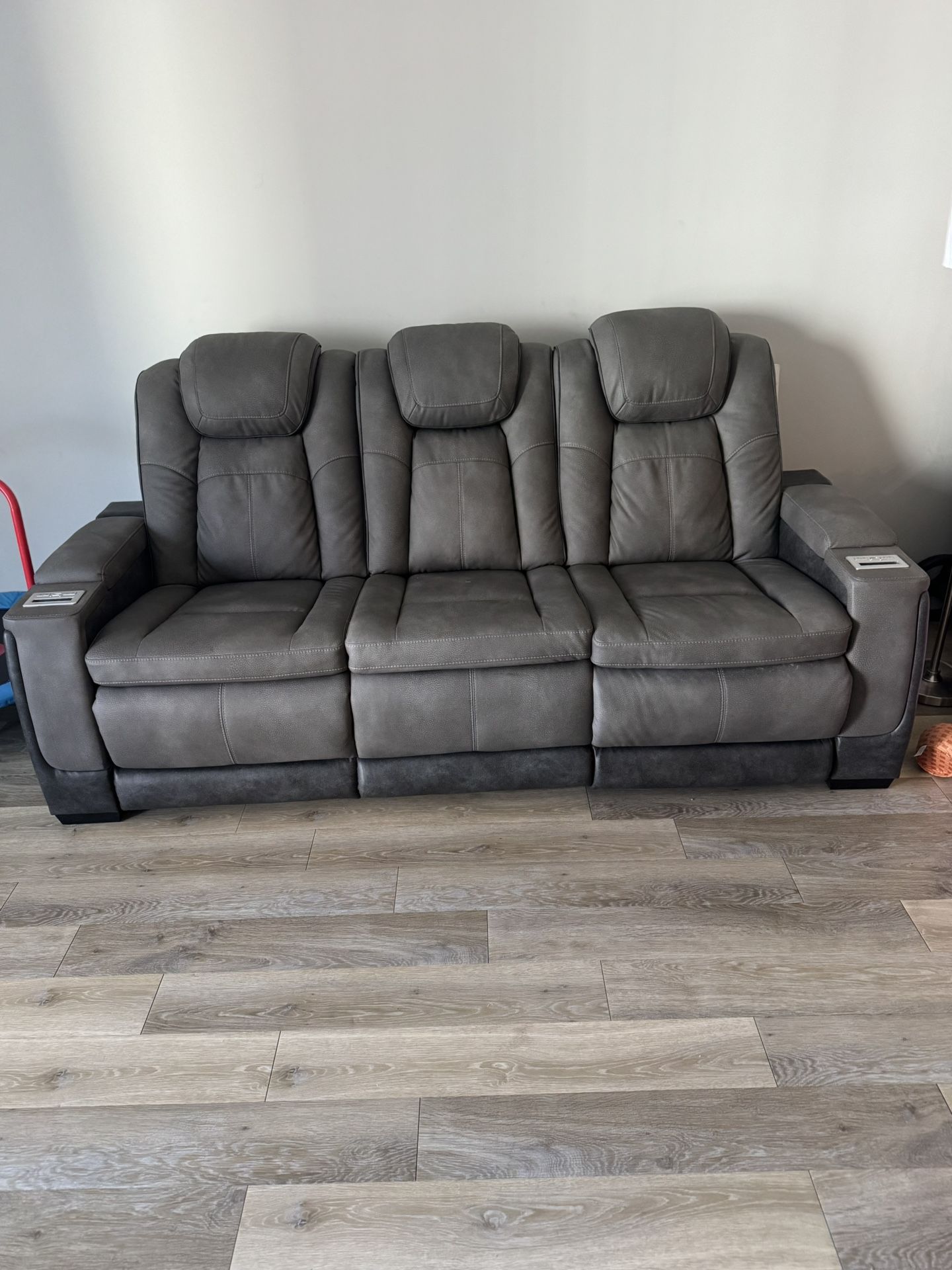 Leather Recliner Sofa