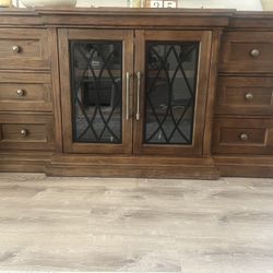 Console table tv credenza cabinet