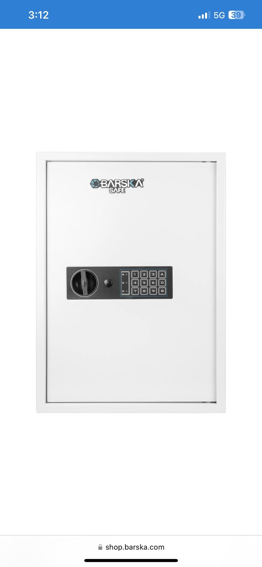 BARSKA Digital Key Safe With Deposit Slot BNWT