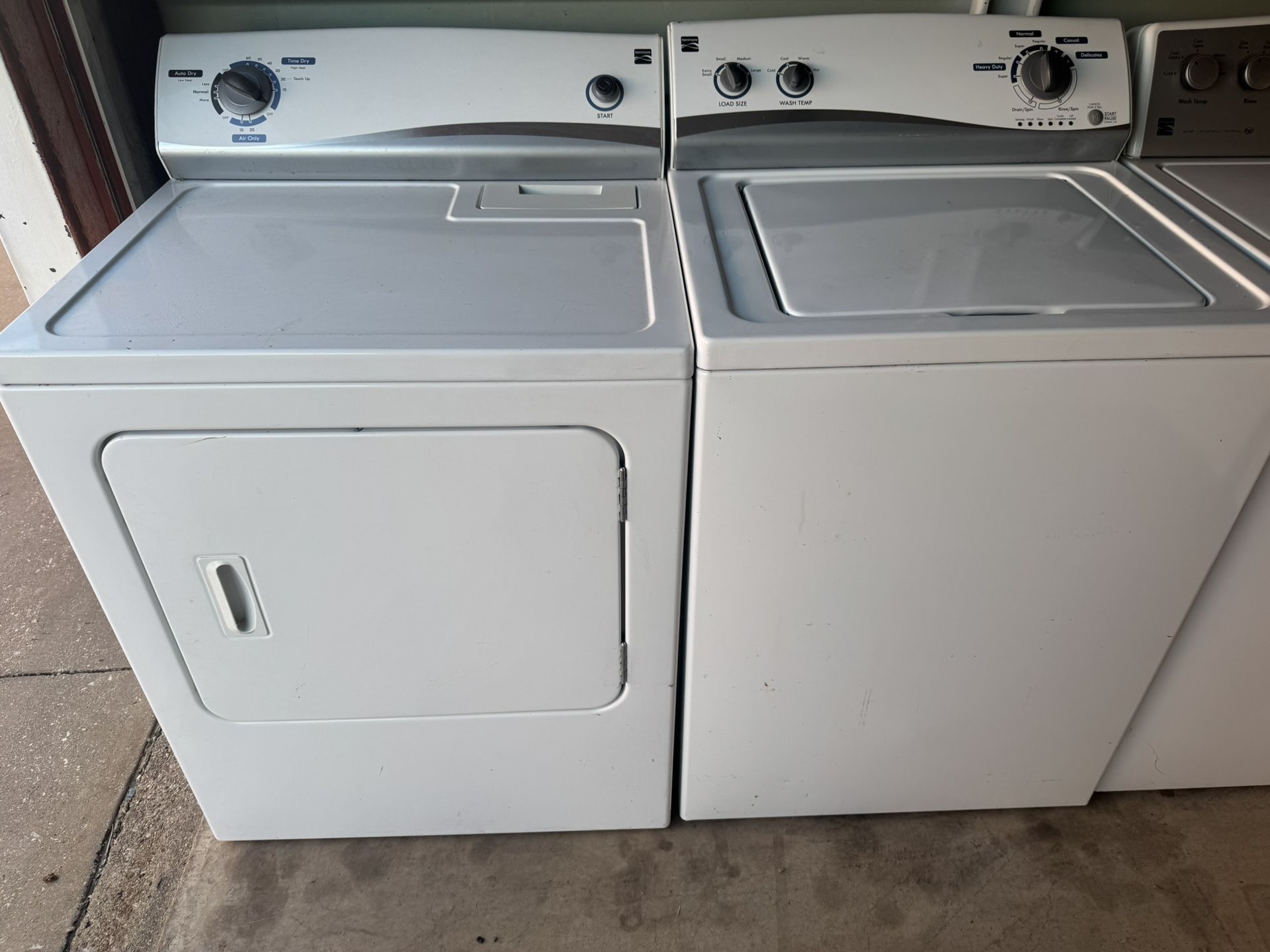 Kenmore Washer And Kenmore Electric Dryer