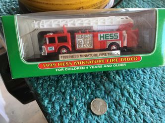 Hess mini fire truck. Mint