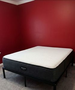 Queen mattress and bed frame