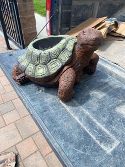 Tortuga Plantera De Cemento