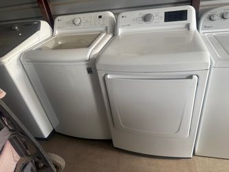 LG washer and electric dryer 4.8&7.4 cuft 